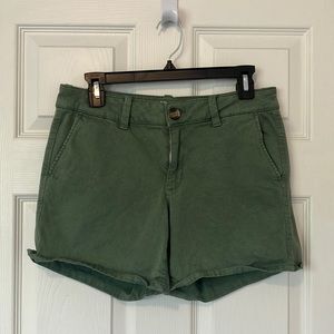 American Eagle Outfitters Shorts Green Size 10 AEO Twill Stretch Midi Shorts
